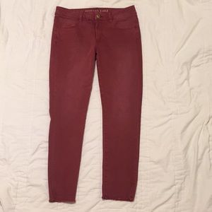Maroon American Eagle Jeans